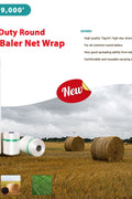 New Heavy Duty Bale Net Wrap for Balers – Durable Agricultural Baler Netting - with 67″x 9000' BALE NET WRAP BALER | Sold by Uncle Wiener's Wholesale