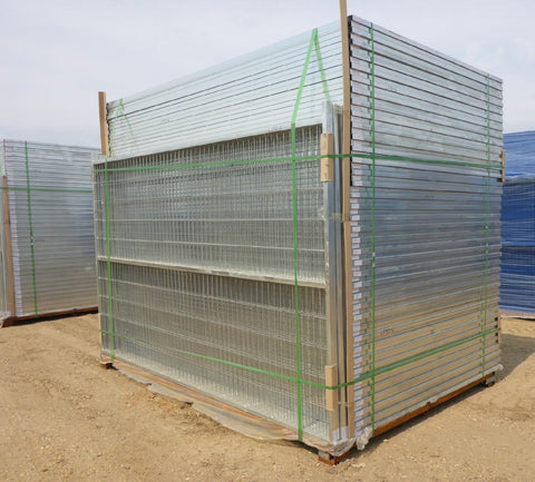 Heavy-Duty Galvanized Steel Fence Panel – Construction Safety Barrier