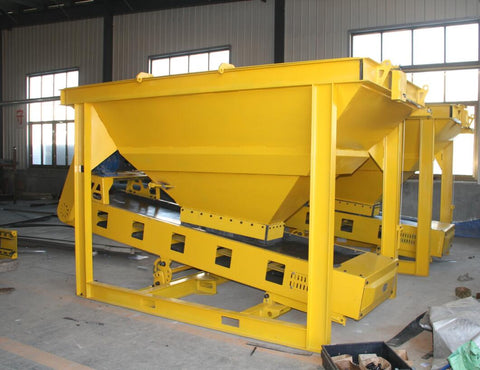 Heavy Duty Aggregate Hopper System with 30 Inch Belt Conveyor and Electromagnetic Drive – Model 250401S