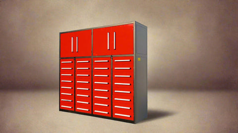 Heavy-Duty 32 Drawer Steel Tool Cabinet

Industrial 16 Drawer Steel Workbench Cabinet

Garage Steel Storage Cabinets for Tools

Red Heavy Duty Steel Tool Workbench

Blue Garage Workshop Storage Cabinets