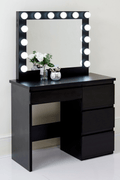 "Hollywood LED Light Mirror Dressing Table in White Finish"

"Black Vanity Dressing Table with LED Lighted Mirror"

"Spacious Drawer Storage in Hollywood Style Dressing Table"

"LED Mirror Close-up with Adjustable Brightness for Makeup"

"Modern White and Black Dressing Table Sets for Bedrooms"