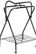 New Horse Saddle Stand Rack – Portable Metal Saddle Holder for Tack Room or Stable 125252 - with | Sold by Uncle Wiener's Wholesale