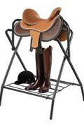 New Horse Saddle Stand Rack – Portable Metal Saddle Holder for Tack Room or Stable 125252 - with | Sold by Uncle Wiener's Wholesale