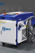 2000W industrial fiber laser rust remover – surface cleaning machine with compact frame and cooling system