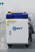 2000W industrial fiber laser rust remover – surface cleaning machine with compact frame and cooling system