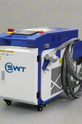 2000W industrial fiber laser rust remover – surface cleaning machine with compact frame and cooling system