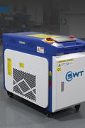 2000W industrial fiber laser rust remover – surface cleaning machine with compact frame and cooling system