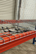 industrial pallet racking with boxes
steel warehouse shelving 8ft to 20ft
heavy-duty pallet racking system
expansion bay pallet rack
wire mesh panels for pallet racking