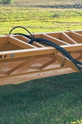 14 FT Industries America Box Blade Scraper – Side Angle

16 FT Heavy-Duty Box Scraper with Hydraulic Tilt – Top View

Box Blade for Tractor with Reinforced Rear Blade

Grading Scraper Attachment – Front Side with Hydraulic Arms