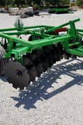 Industries America 10 FT Disk Harrow – Front Angle View
2228X Pull-Type Harrow Behind Tractor
Green 10 FT Disk Harrow – Blade Close-Up
Wide Pull-Type Disc Harrow for Seedbed Prep
Side View – 10 FT Agricultural Disc Harrow