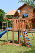 Wooden Backyard Kids Swing Set & Slide – Model C627 Outdoor Play Structure
