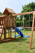 Wooden Backyard Kids Swing Set & Slide – Model C627 Outdoor Play Structure
