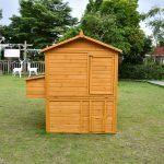 Large Wooden Walk-In Chicken Coop with Nesting Boxes and Outdoor Run for 10 Chickens