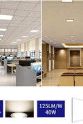 Ultra-slim LED ceiling panel light 60W in drop ceiling
LED panel ceiling light with surface mount frame
Suspended LED flush ceiling light for office or classroom
Dimmable 6500K LED ceiling fixture mounted in grid
White frame LED panel light for suspended ceilings