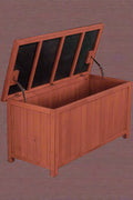 Leisure Season Wooden Deck Storage Box - Front View

Outdoor Wooden Patio Storage Bench - Leisure Season DB4820

Weatherproof Wooden Garden Storage Chest

Wooden Deck Storage Box with Lift-Up Lid

Patio Storage and Seating Box for Garden Tools and Accessories