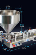Semi-automatic bottle filling machine for liquids

Dual-nozzle pneumatic filler 100–1000 mL

Liquid filler with foot switch and control panel

Industrial stainless steel liquid bottling equipment

