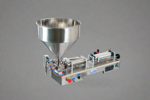 Semi-automatic bottle filling machine for liquids

Dual-nozzle pneumatic filler 100–1000 mL

Liquid filler with foot switch and control panel

Industrial stainless steel liquid bottling equipment

