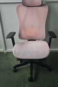 “Ergonomic mesh office gaming chair in black with lumbar support”

“Gray and white lumbar support office chair with wheels”

“Black and pink ergonomic chair with mesh backrest”

“Adjustable office chair for gaming and work with 360 swivel”

“Mesh back and padded seat office chair in black color”