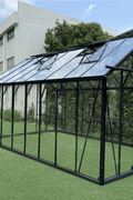 luxury tempered glass greenhouse in garden setting
aluminum-framed greenhouse with gabled roof
inside view of premium glass greenhouse
eco-friendly garden greenhouse with powder-coated frame
full-sunlight greenhouse for plants and vegetables