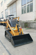 “T380 compact skid steer loader with rubber tracks”

“T460 mini tracked loader for landscaping and excavation”

“Heavy-duty skid steer with universal quick attach plate”

“Tracked compact construction loader in yellow”