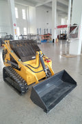 “T380 compact skid steer loader with rubber tracks”

“T460 mini tracked loader for landscaping and excavation”

“Heavy-duty skid steer with universal quick attach plate”

“Tracked compact construction loader in yellow”