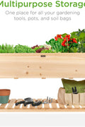 NEW MOBILE RAISED GARDEN BED & STORAGE SHELF - with | Sold by Uncle Wiener's Wholesale
