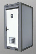 Gray single toilet portable restroom trailer
Double stall mobile toilet unit for construction use
Interior view of portable washroom with sink
Mobile shower unit with privacy enclosure
Pre-installed fixtures inside portable toilet and shower model
