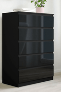 “White high gloss 2-drawer bedroom dresser”

“Black modern drawer chest with glossy finish”

“Modern white storage cabinet in bedroom setting”

“High gloss 8-drawer dresser for large storage”

“Contemporary white and black dressers for bedrooms”

