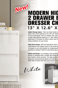 “White high gloss 2-drawer bedroom dresser”

“Black modern drawer chest with glossy finish”

“Modern white storage cabinet in bedroom setting”

“High gloss 8-drawer dresser for large storage”

“Contemporary white and black dressers for bedrooms”

