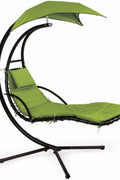 New Outdoor Hanging Helicopter Lounge Chair with Sun Canopy – Multiple Colors Available - with RED | Sold by Uncle Wiener's Wholesale