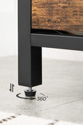Padded shoe storage bench with 2 rows and cushion seat”

Side angle: “Black steel-framed shoe bench with rustic brown panels”

Open drawer view: “Entryway bench with pull-out drawer for storage”

Lifestyle shot: “Shoe bench placed in hallway entry with accessories”

Front view: “Upholstered shoe rack bench for hallway organization”