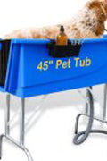 New Plastic Pet Dog Grooming Bathtub – Durable Wash Station for Dogs & Animals | Model 1127841 - with | Sold by Uncle Wiener's Wholesale