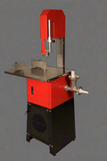 Pro Series 10” Meat Band Saw & Grinder – Commercial 2-in-1 Butcher Machine | Red & Silver