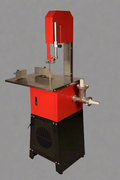 Pro Series 10” Meat Band Saw & Grinder – Commercial 2-in-1 Butcher Machine | Red & Silver