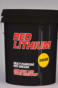Red Lithium Grease 14 oz Tube
Grease tube close-up with red branding
Open grease container showing product texture
Bulk box packaging for 30-pack
High-capacity grease barrel for industrial use