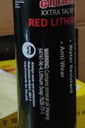 Red Lithium Grease 14 oz Tube
Grease tube close-up with red branding
Open grease container showing product texture
Bulk box packaging for 30-pack
High-capacity grease barrel for industrial use
