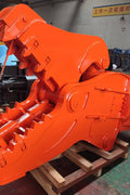 JSY765S Hydraulic Rotary Pulverizer Attachment for 25–40 Ton Excavators – Orange
