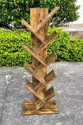 New Rustic 8 - Shelf Wooden Tree Bookshelf – Unique Tree - Shaped Bookcase for Home & Office Decor TLBS2104 - with | Sold by Uncle Wiener's Wholesale