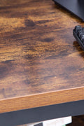 Rustic industrial desk with metal frame

55 inch waterproof desk with storage shelf

TLCD04 office workstation setup

Side view of heavy-duty computer desk

Desk for home office or gaming with built-in shelf