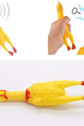 New Screaming Rubber Chicken Toy – Funny Squeaky Squawking Chicken for Kids, Pets & Gag Gifts RBCH - with | Sold by Uncle Wiener's Wholesale