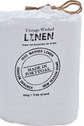 New Season Naturally Yours 100% Linen King Sheet Set Adults - with white | Sold by Uncle Wiener's Wholesale