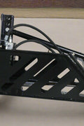 Skid steer PTO adapter with quick attach arms
Full view of 965071 skid steer PTO adapter
PTO adapter showing hydraulic hookups
Rear view of the 3-point quick attach
Skid steer attachment connected to PTO adapter