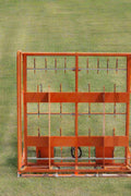 Skid steer hay accumulator with 24 hooks
Bale grab attachment for 8 to 10 rectangular bales
Heavy-duty hay grapple for skid steer loader
Orange steel bale accumulator attachment
Universal mount hay handling tool