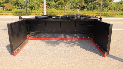 New Skid Steer Manure Pusher Attachment – 72 to 118 Working Width Heavy - Duty Scraper Livestock Waste Cleaner SU22502 - with | Sold by Uncle Wiener's Wholesale