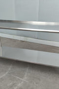 Stainless steel rolling work table with locking wheels – front view

48-inch stainless steel prep station with under-shelf and casters

72-inch commercial kitchen table with wheels – side angle

Mobile food service prep table with heavy-duty design

Industrial stainless table in warehouse environment