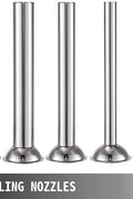 Stainless steel sausage stuffer 3L vertical – front view
Full set with 4 stuffing tubes – commercial sausage maker
Stuffer with removable cylinder and mountable base
Tilt-back vertical stuffer with food-safe piston
Homemade sausage in tray next to vertical stuffer