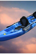 Tandem 12.5 FT Sit-On-Top Paddle Kayak – Front View

Stable Hull 2-Person Kayak for Lake Adventures

Blue Tandem Paddle Kayak with Backrests and Paddles

Lightweight Tandem 12.5 FT Kayak for Family Trips
