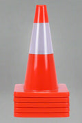Orange 18 inch traffic cone with reflective ring
Base view of stackable PVC road safety cone
Set of traffic cones lined up on construction site
High-visibility reflective safety cone (28 inch)
Side view of TTC218 and TTC228 traffic cones