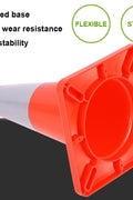 Orange 18 inch traffic cone with reflective ring
Base view of stackable PVC road safety cone
Set of traffic cones lined up on construction site
High-visibility reflective safety cone (28 inch)
Side view of TTC218 and TTC228 traffic cones