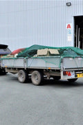 Heavy-Duty Cargo Net Securing Trailer Load – 12x8 ft with Hooks

Green Waste Load Covered by Bungee Truck Net in Trailer

Cargo Net Spread Over Pickup Truck with Reinforced Hooks

Close-Up of Nylon Cargo Net Mesh and Hook Connection

Rolled Heavy-Duty Load Net with Hook Attachments Displayed